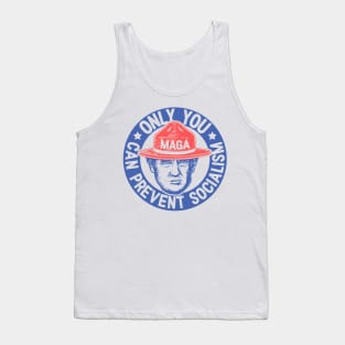 Ultra MAGA | Only You Can Prevent Socialism | We The People 1776 - 2022 | Blue Red Tank Top